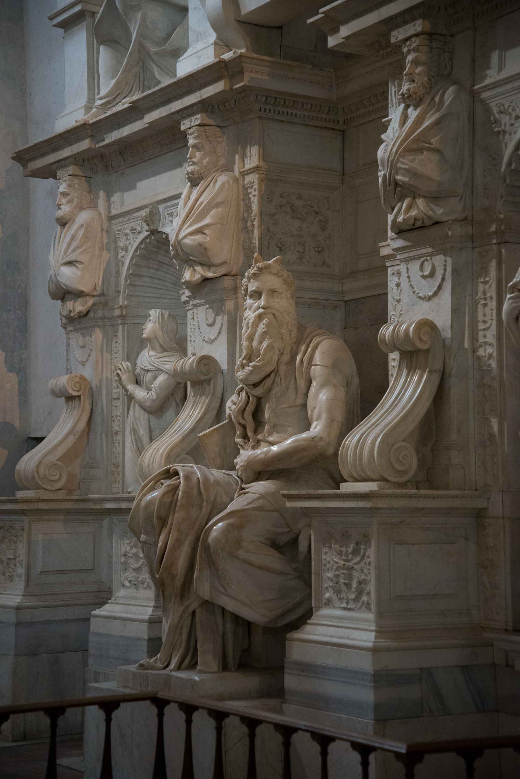 El Moisés de Miguel Ángel, en San Pietro in Vincoli.