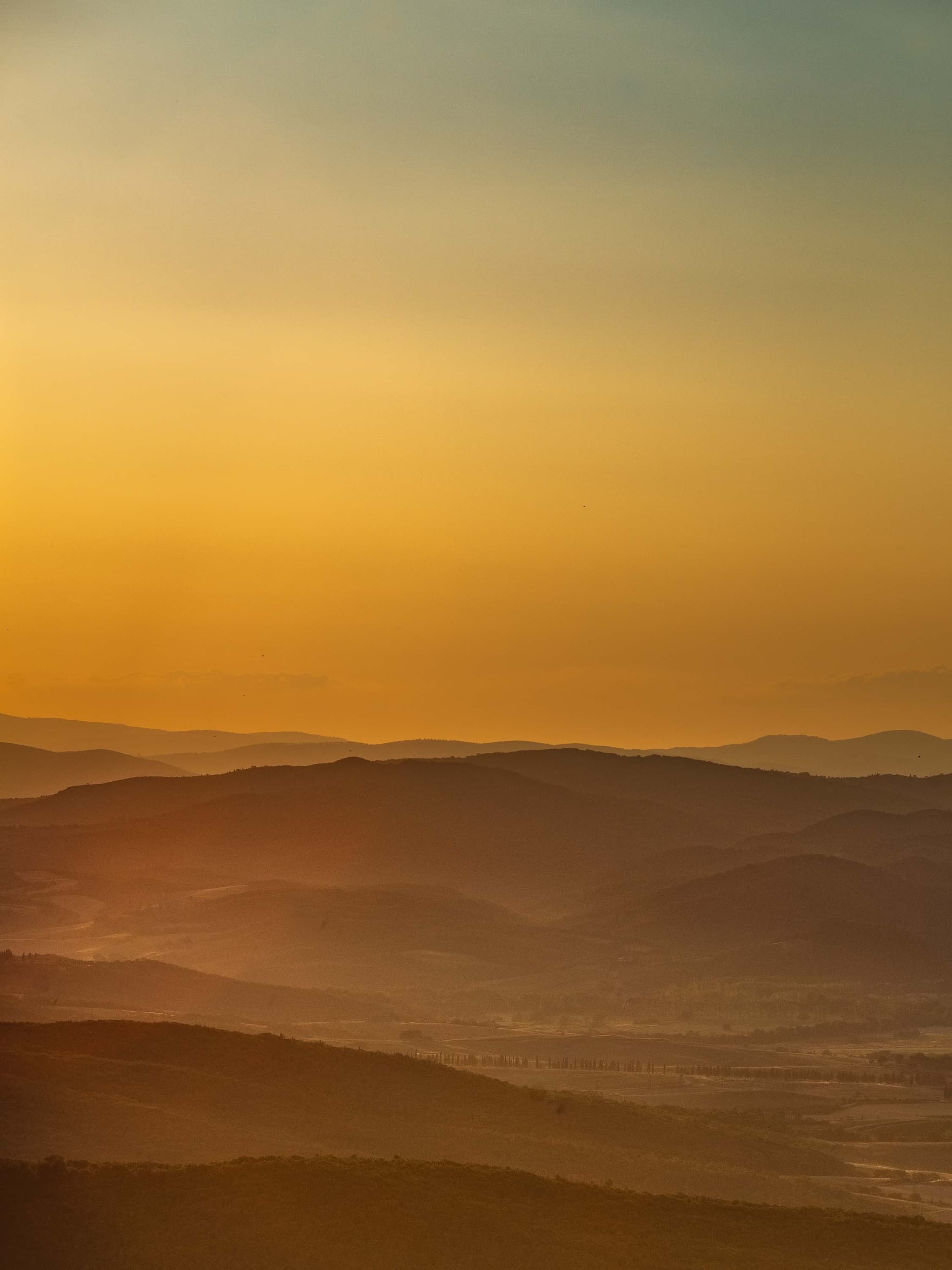 Brumas toscanas — Montalcino, Italia