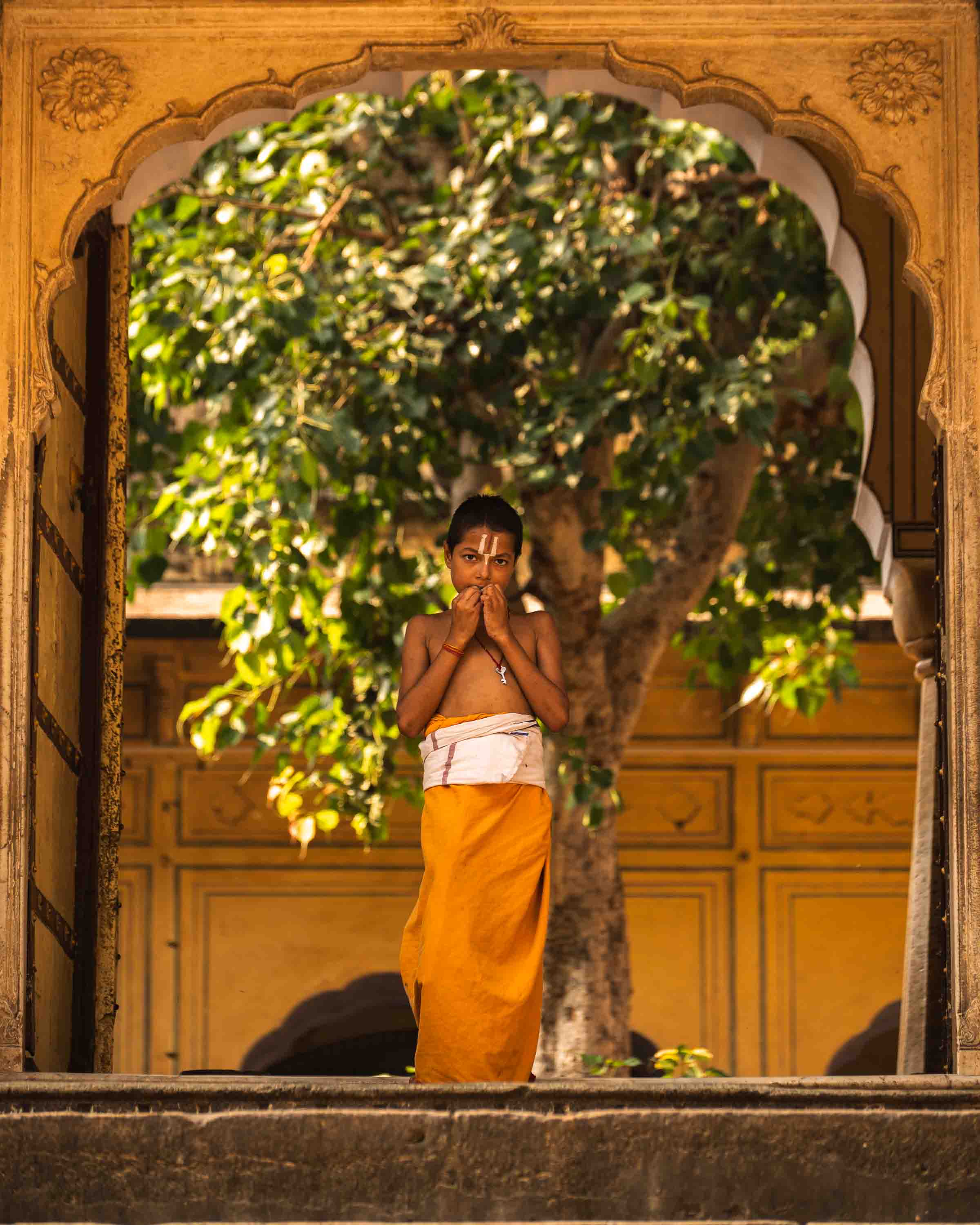 The apprentice monk — Jaipur, India
