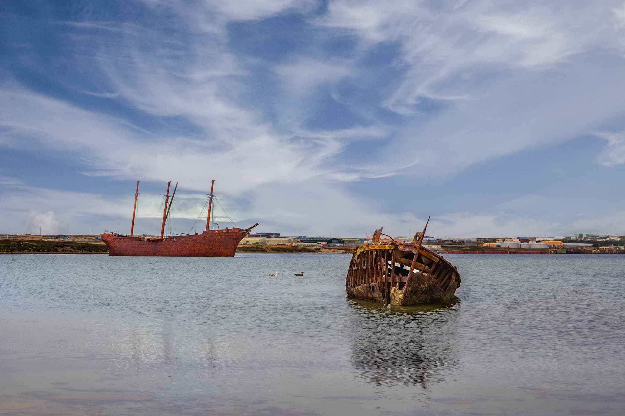 El Plym y el Lady Elizabeth — Whalebone Cove, Islas Malvinas