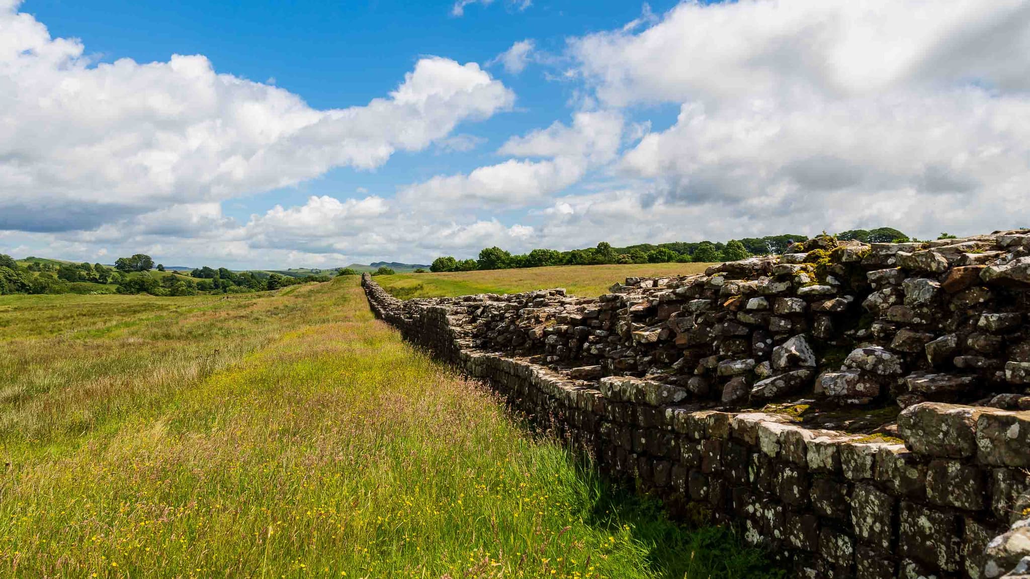 El muro de Adriano — Northumberland, Inglaterra