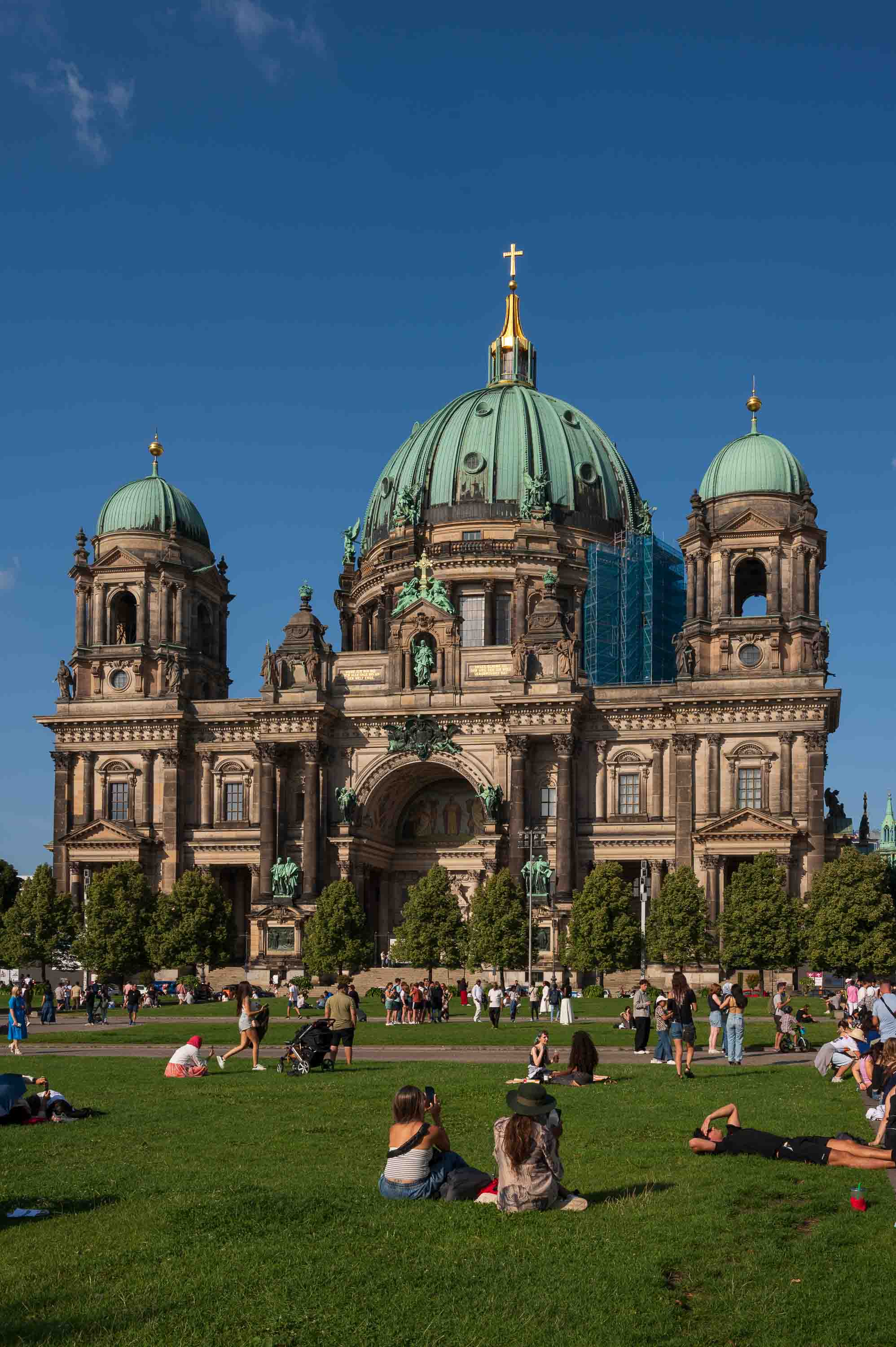 Berlin Cathedral, on Museum Island, a stone witness to imperial splendor.